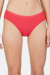 Bleeding Heart Medium Rise Half Coverage Bikini Panty (Pack of 2) - Black Coral — thumbnail 4